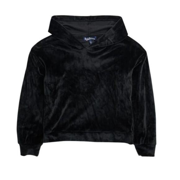 Freshman Other - Freshman Kids' Girls Velour Hoodie Sweatshirt Pullover In Black L (12/14) NWT